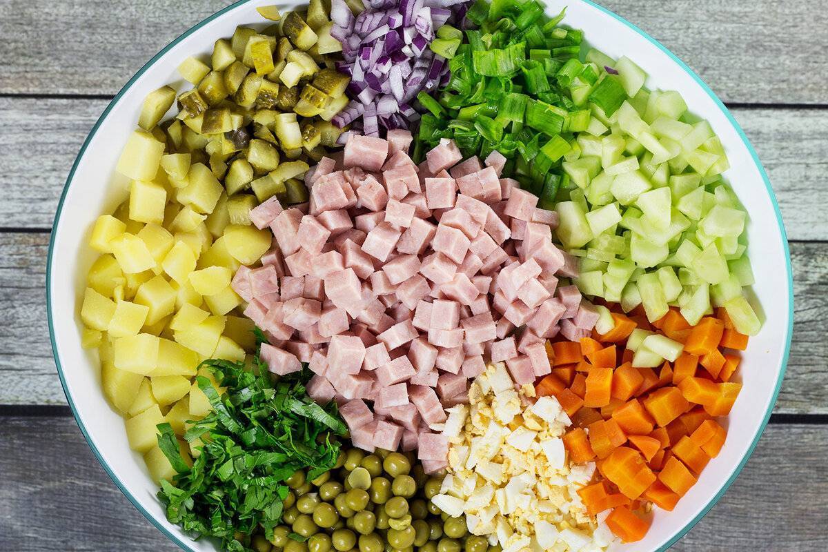 Оливье с курицей