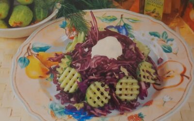 Салат из краснокочанной капусты и моркови